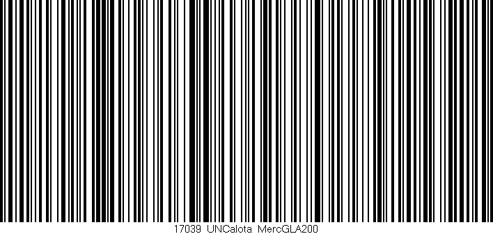 Código de barras (EAN, GTIN, SKU, ISBN): '17039_UNCalota_MercGLA200'