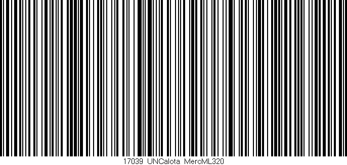 Código de barras (EAN, GTIN, SKU, ISBN): '17039_UNCalota_MercML320'
