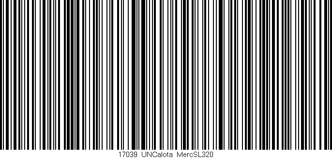 Código de barras (EAN, GTIN, SKU, ISBN): '17039_UNCalota_MercSL320'