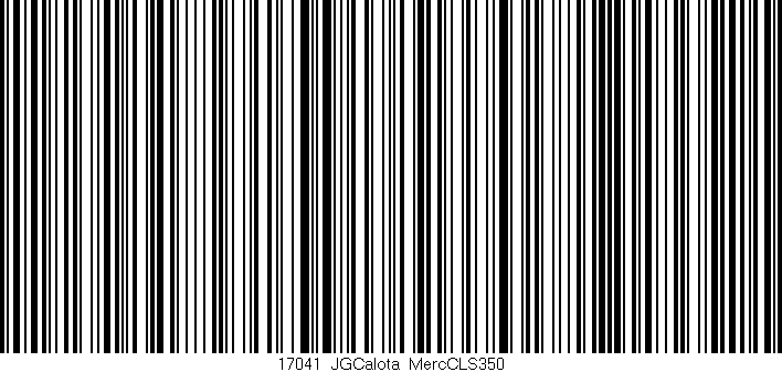 Código de barras (EAN, GTIN, SKU, ISBN): '17041_JGCalota_MercCLS350'