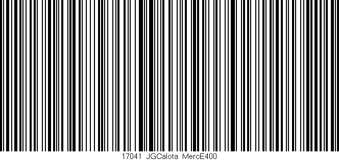 Código de barras (EAN, GTIN, SKU, ISBN): '17041_JGCalota_MercE400'