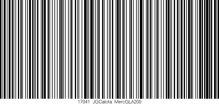 Código de barras (EAN, GTIN, SKU, ISBN): '17041_JGCalota_MercGLA200'