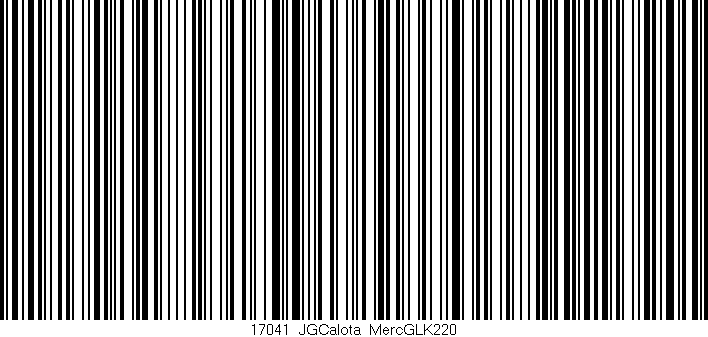 Código de barras (EAN, GTIN, SKU, ISBN): '17041_JGCalota_MercGLK220'