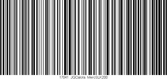 Código de barras (EAN, GTIN, SKU, ISBN): '17041_JGCalota_MercSLK200'