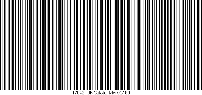 Código de barras (EAN, GTIN, SKU, ISBN): '17043_UNCalota_MercC180'