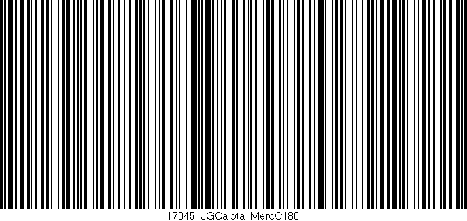 Código de barras (EAN, GTIN, SKU, ISBN): '17045_JGCalota_MercC180'