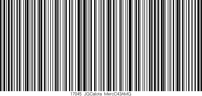 Código de barras (EAN, GTIN, SKU, ISBN): '17045_JGCalota_MercC43AMG'