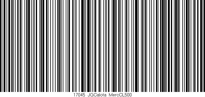 Código de barras (EAN, GTIN, SKU, ISBN): '17045_JGCalota_MercCL500'