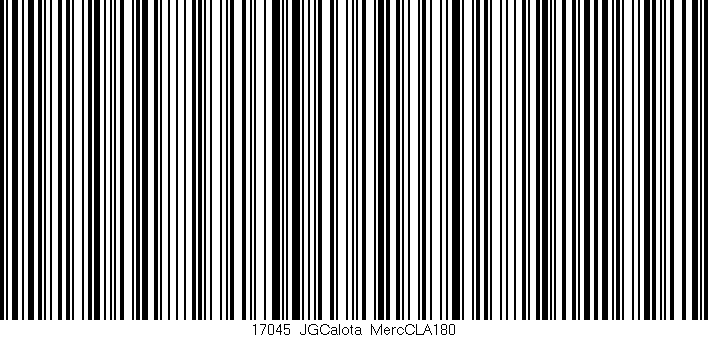 Código de barras (EAN, GTIN, SKU, ISBN): '17045_JGCalota_MercCLA180'