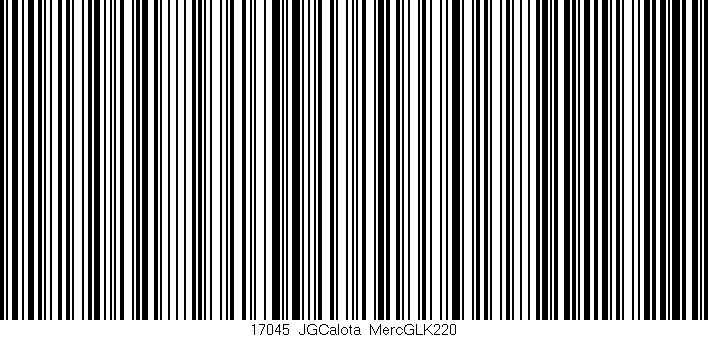 Código de barras (EAN, GTIN, SKU, ISBN): '17045_JGCalota_MercGLK220'
