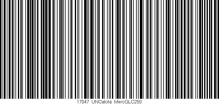 Código de barras (EAN, GTIN, SKU, ISBN): '17047_UNCalota_MercGLC250'