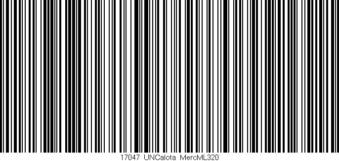 Código de barras (EAN, GTIN, SKU, ISBN): '17047_UNCalota_MercML320'
