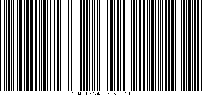 Código de barras (EAN, GTIN, SKU, ISBN): '17047_UNCalota_MercSL320'