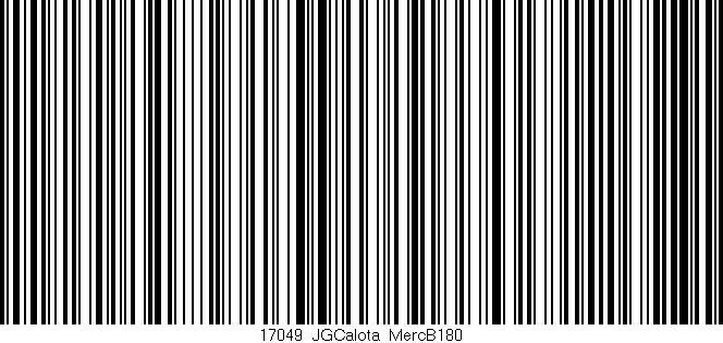 Código de barras (EAN, GTIN, SKU, ISBN): '17049_JGCalota_MercB180'