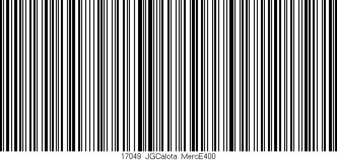 Código de barras (EAN, GTIN, SKU, ISBN): '17049_JGCalota_MercE400'