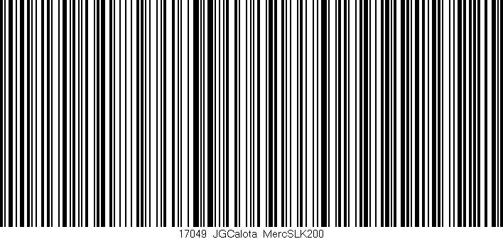 Código de barras (EAN, GTIN, SKU, ISBN): '17049_JGCalota_MercSLK200'