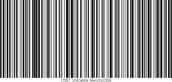 Código de barras (EAN, GTIN, SKU, ISBN): '17051_UNCalota_MercCLC200'