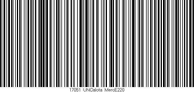 Código de barras (EAN, GTIN, SKU, ISBN): '17051_UNCalota_MercE220'