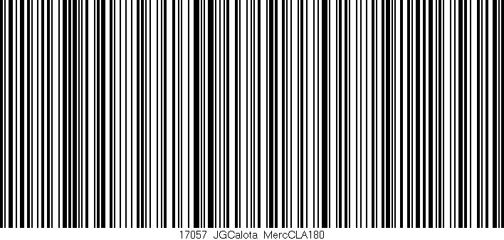 Código de barras (EAN, GTIN, SKU, ISBN): '17057_JGCalota_MercCLA180'