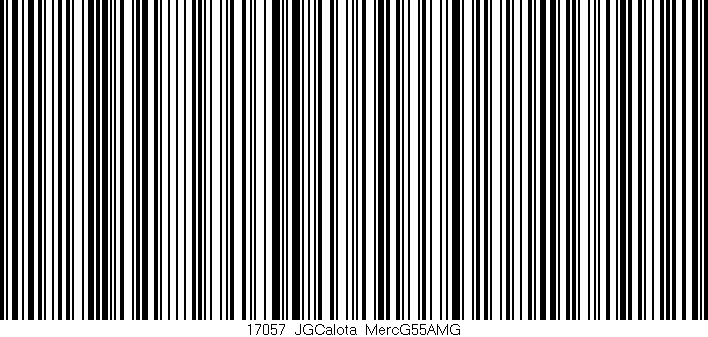 Código de barras (EAN, GTIN, SKU, ISBN): '17057_JGCalota_MercG55AMG'