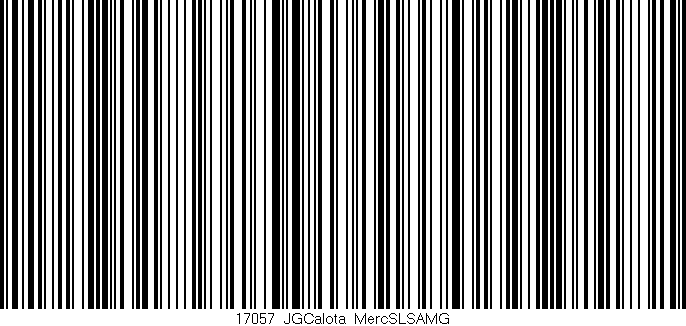 Código de barras (EAN, GTIN, SKU, ISBN): '17057_JGCalota_MercSLSAMG'