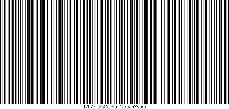 Código de barras (EAN, GTIN, SKU, ISBN): '17077_JGCalota_CitroenXsara'