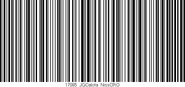 Código de barras (EAN, GTIN, SKU, ISBN): '17085_JGCalota_NissCRO'