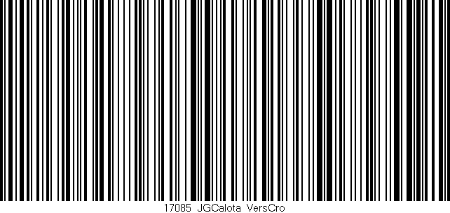 Código de barras (EAN, GTIN, SKU, ISBN): '17085_JGCalota_VersCro'