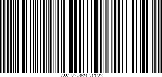 Código de barras (EAN, GTIN, SKU, ISBN): '17087_UNCalota_VersCro'