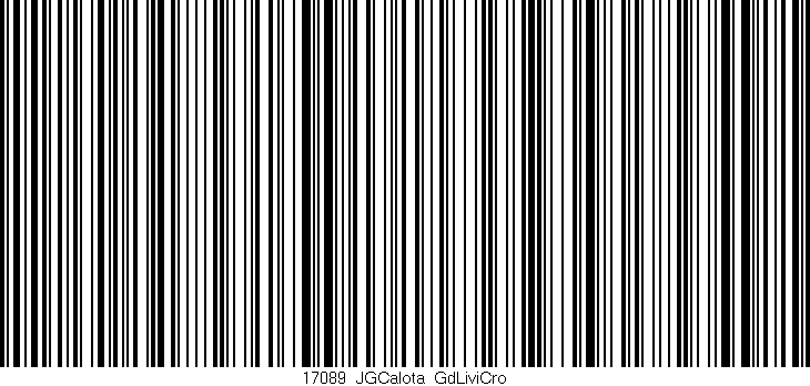Código de barras (EAN, GTIN, SKU, ISBN): '17089_JGCalota_GdLiviCro'