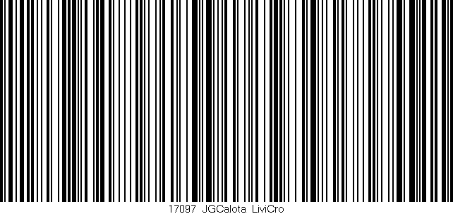 Código de barras (EAN, GTIN, SKU, ISBN): '17097_JGCalota_LiviCro'