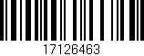 Código de barras (EAN, GTIN, SKU, ISBN): '17126463'