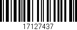 Código de barras (EAN, GTIN, SKU, ISBN): '17127437'