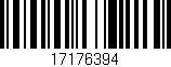 Código de barras (EAN, GTIN, SKU, ISBN): '17176394'