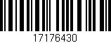 Código de barras (EAN, GTIN, SKU, ISBN): '17176430'