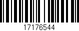 Código de barras (EAN, GTIN, SKU, ISBN): '17176544'