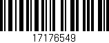 Código de barras (EAN, GTIN, SKU, ISBN): '17176549'