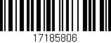 Código de barras (EAN, GTIN, SKU, ISBN): '17185806'