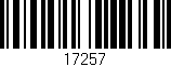 Código de barras (EAN, GTIN, SKU, ISBN): '17257'