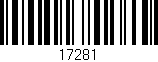 Código de barras (EAN, GTIN, SKU, ISBN): '17281'
