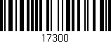 Código de barras (EAN, GTIN, SKU, ISBN): '17300'