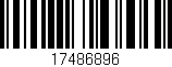 Código de barras (EAN, GTIN, SKU, ISBN): '17486896'