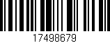 Código de barras (EAN, GTIN, SKU, ISBN): '17498679'