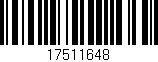 Código de barras (EAN, GTIN, SKU, ISBN): '17511648'