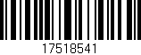 Código de barras (EAN, GTIN, SKU, ISBN): '17518541'