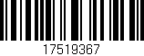 Código de barras (EAN, GTIN, SKU, ISBN): '17519367'