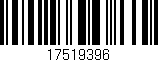 Código de barras (EAN, GTIN, SKU, ISBN): '17519396'