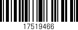 Código de barras (EAN, GTIN, SKU, ISBN): '17519466'