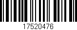 Código de barras (EAN, GTIN, SKU, ISBN): '17520476'