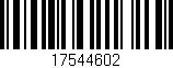 Código de barras (EAN, GTIN, SKU, ISBN): '17544602'